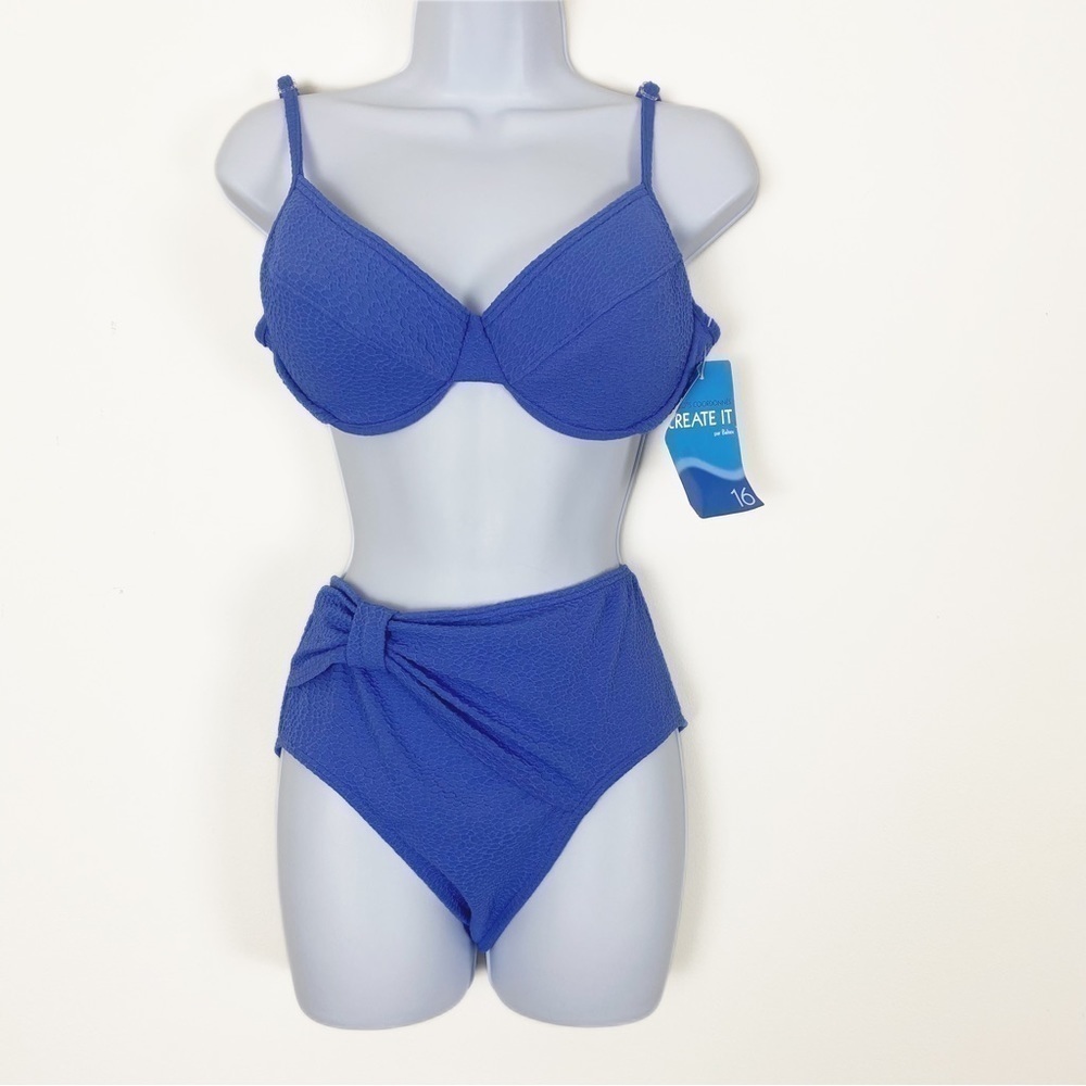 NWT VINTAGE BALTEX 90s Push Up High Waisted Bikini Set Size Womens 14/16 Sexy